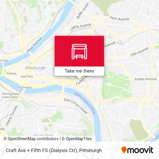 Craft Ave + Fifth FS (Dialysis Ctr) map