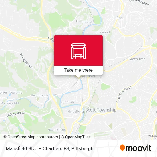 Mansfield Blvd + Chartiers FS map