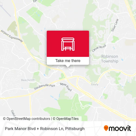 Mapa de Park Manor Blvd + Robinson Ln