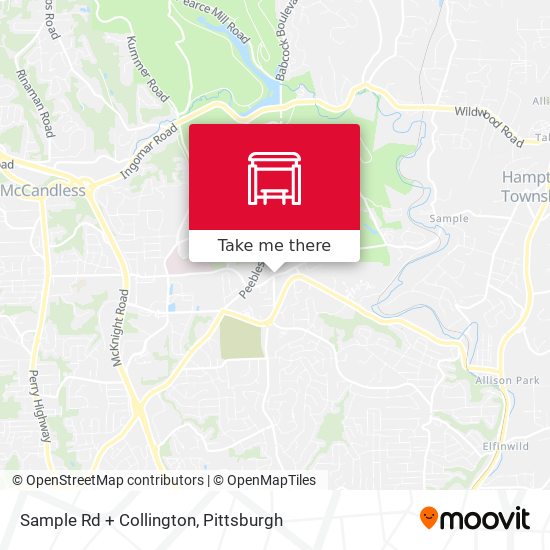 Sample Rd + Collington map