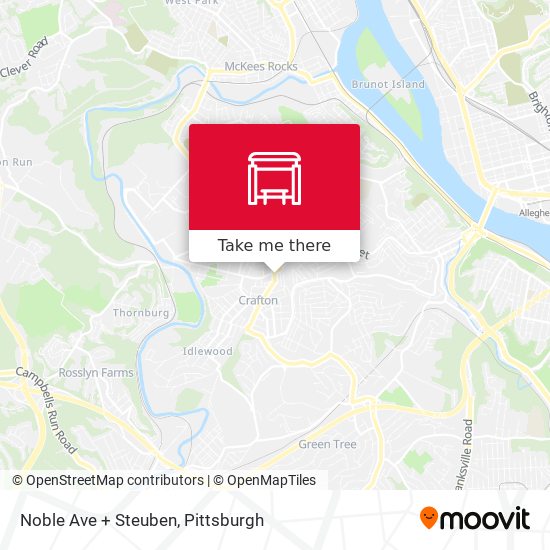 Noble Ave + Steuben map