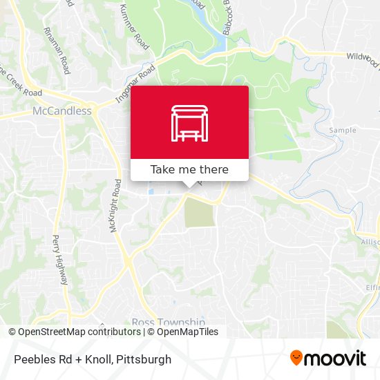 Mapa de Peebles Rd + Knoll