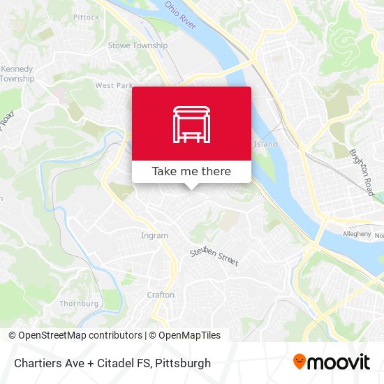 Chartiers Ave + Citadel FS map