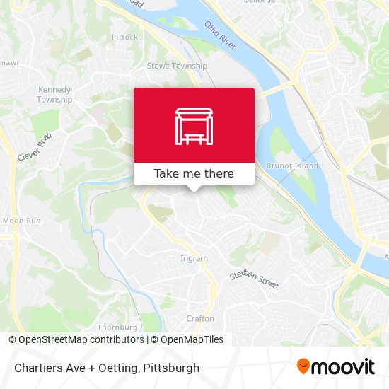 Mapa de Chartiers Ave + Oetting