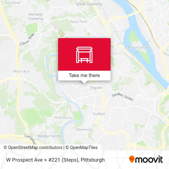 W Prospect Ave + #221 (Steps) map
