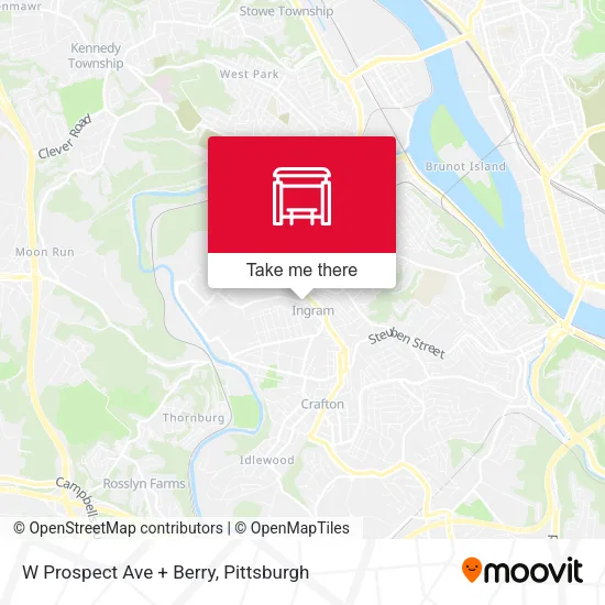 Mapa de W Prospect Ave + Berry
