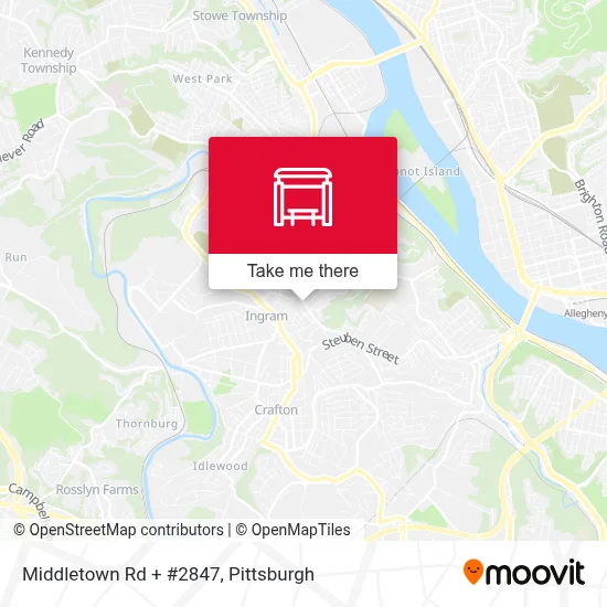 Middletown Rd + #2847 map