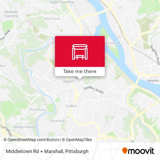 Middletown Rd + Marshall map