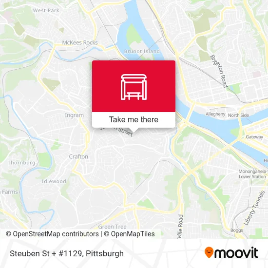 Steuben St + #1129 map