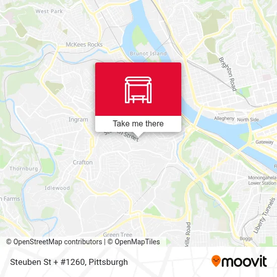 Steuben St + #1260 map