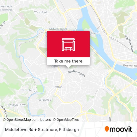 Middletown Rd + Stratmore map