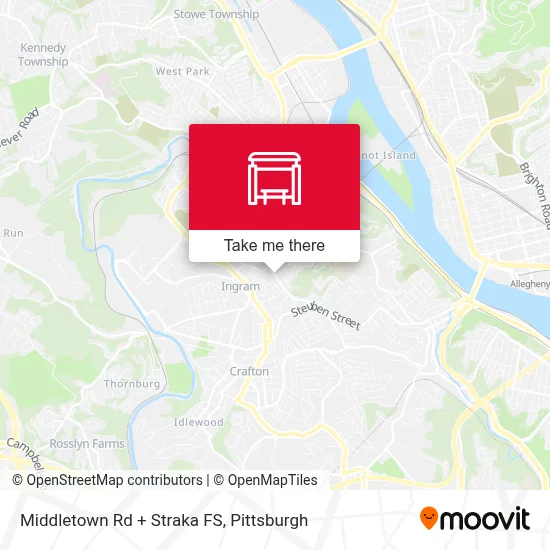 Middletown Rd + Straka FS map