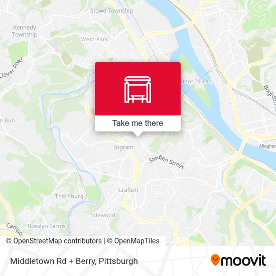 Middletown Rd + Berry map