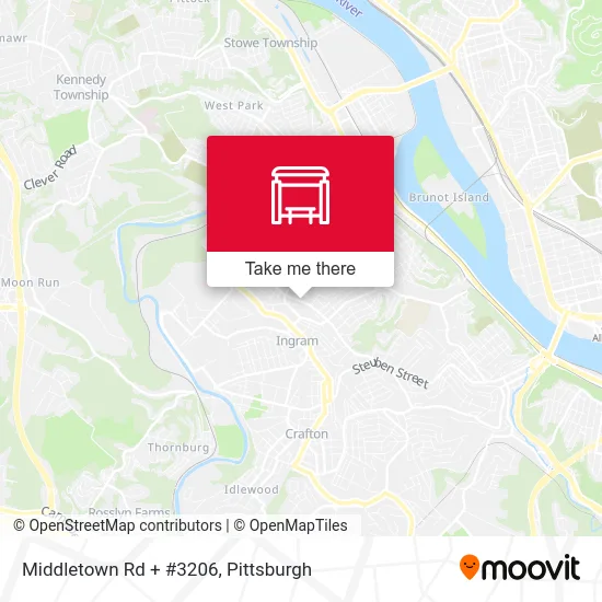 Middletown Rd + #3206 map