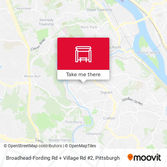Broadhead-Fording Rd + Village Rd #2 map