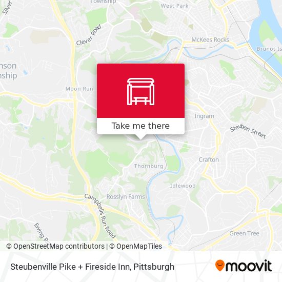 Mapa de Steubenville Pike + Fireside Inn