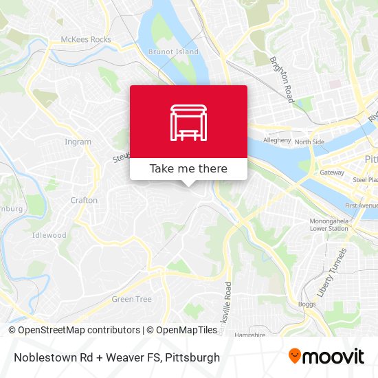 Noblestown Rd + Weaver FS map