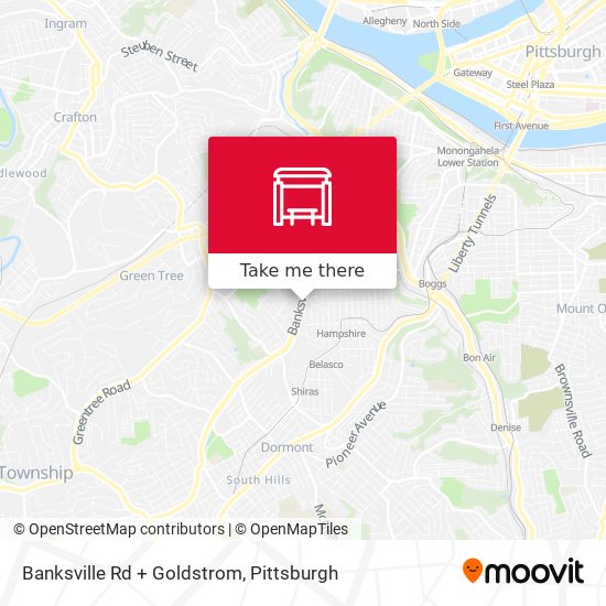 Banksville Rd + Goldstrom map
