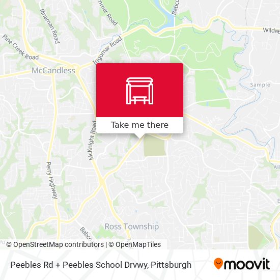 Peebles Rd + Peebles School Drvwy map