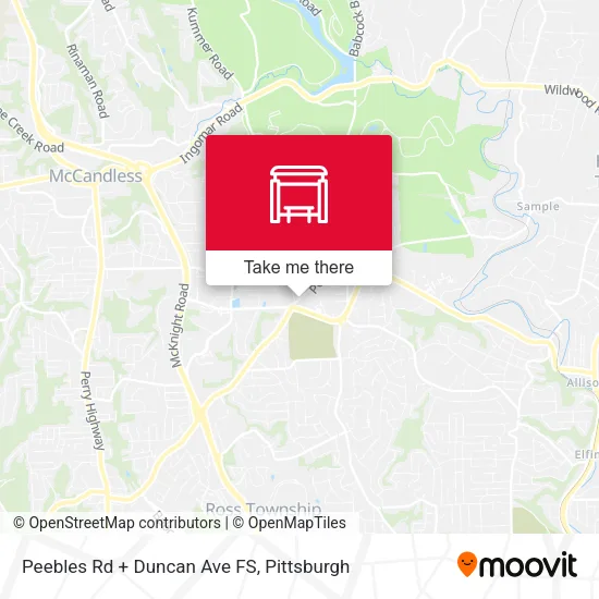 Peebles Rd + Duncan Ave FS map