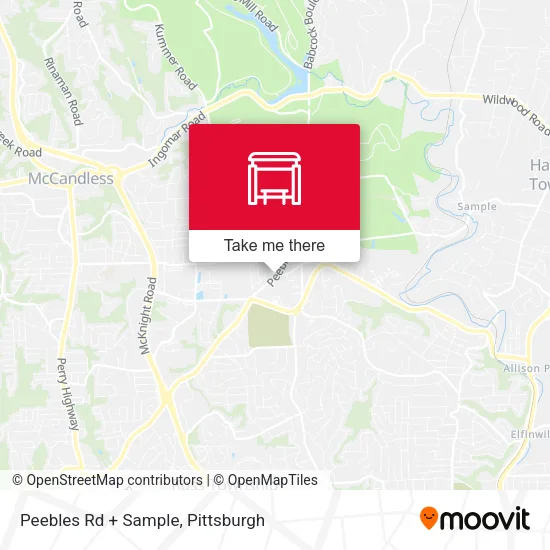 Peebles Rd + Sample map