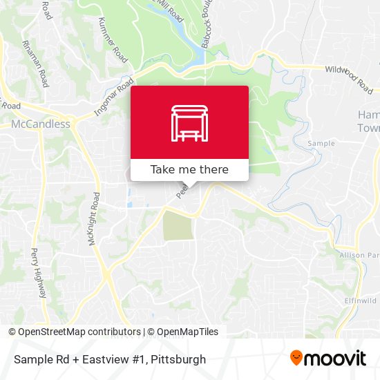 Mapa de Sample Rd + Eastview #1