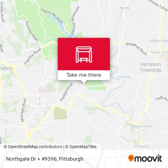 Northgate Dr + #9396 map