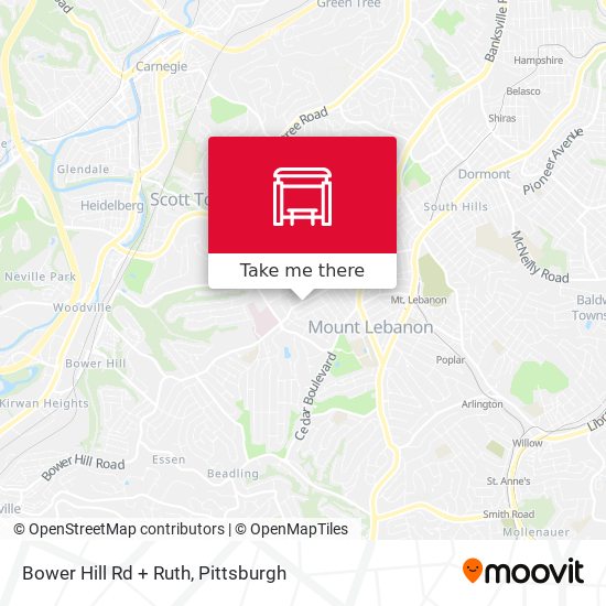 Mapa de Bower Hill Rd + Ruth
