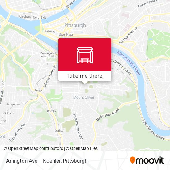 Arlington Ave + Koehler map