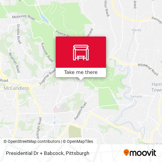 Mapa de Presidential Dr + Babcock