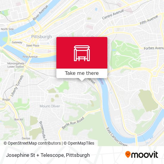 Josephine St + Telescope map