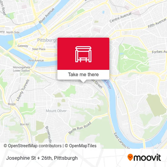 Josephine St + 26th map