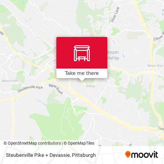 Steubenville Pike + Devassie map