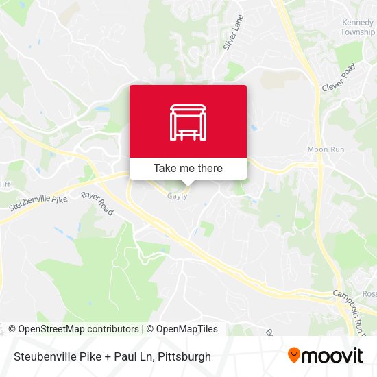 Mapa de Steubenville Pike + Paul Ln