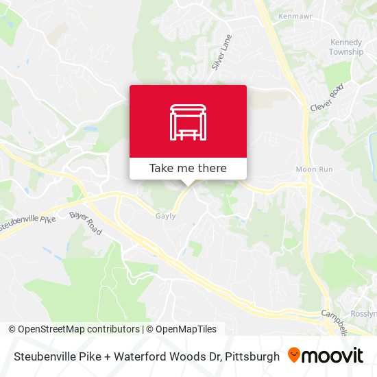 Mapa de Steubenville Pike + Waterford Woods Dr