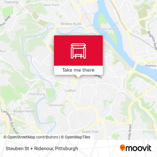 Mapa de Steuben St + Ridenour