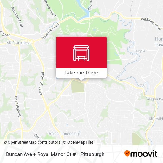 Mapa de Duncan Ave + Royal Manor Ct #1