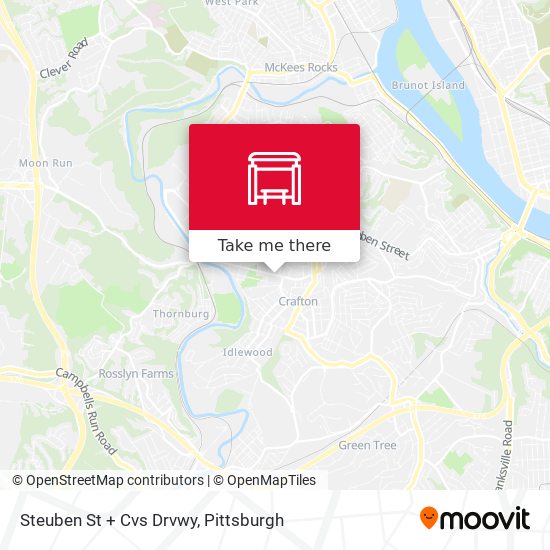 Steuben St + Cvs Drvwy map