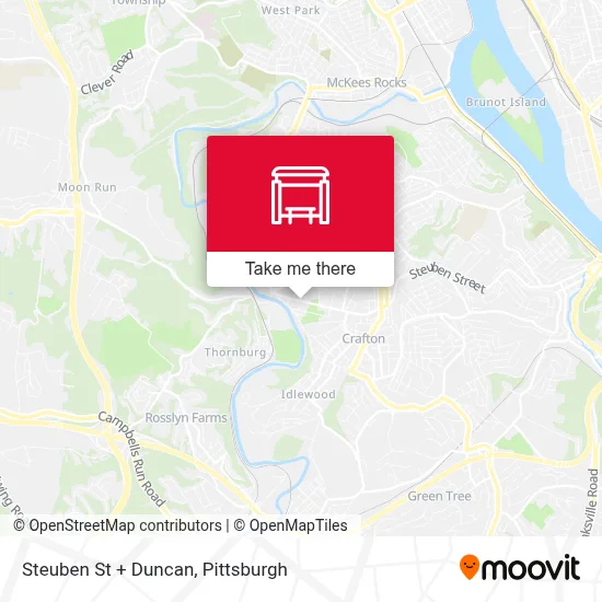 Steuben St + Duncan map