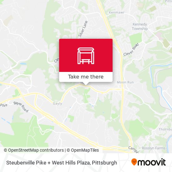 Mapa de Steubenville Pike + West Hills Plaza