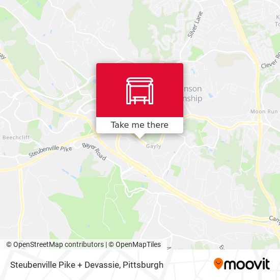 Mapa de Steubenville Pike + Devassie