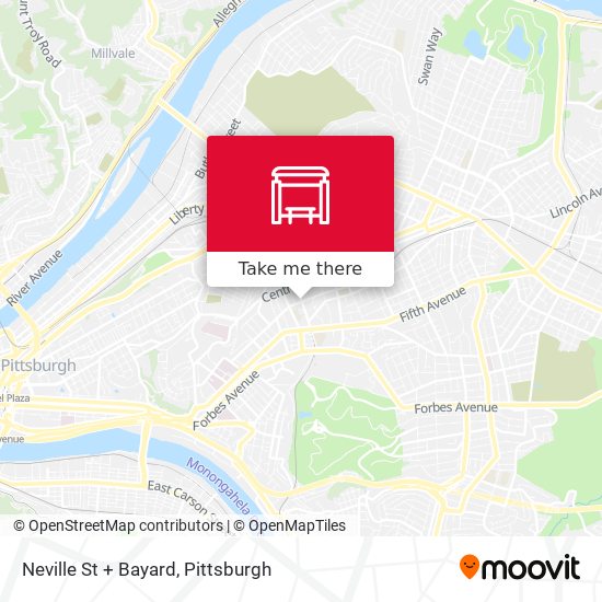 Neville St + Bayard map
