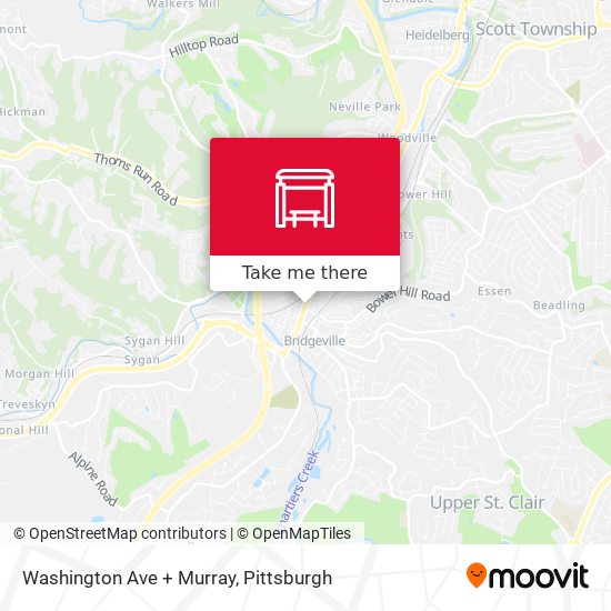 Washington Ave + Murray map