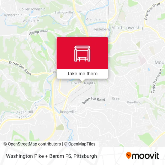 Washington Pike + Beram FS map