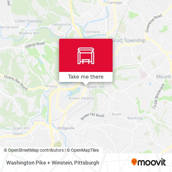 Washington Pike + Winstein map