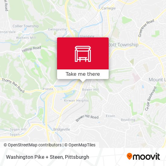 Washington Pike + Steen map