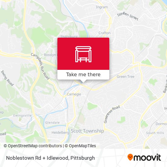 Mapa de Noblestown Rd + Idlewood