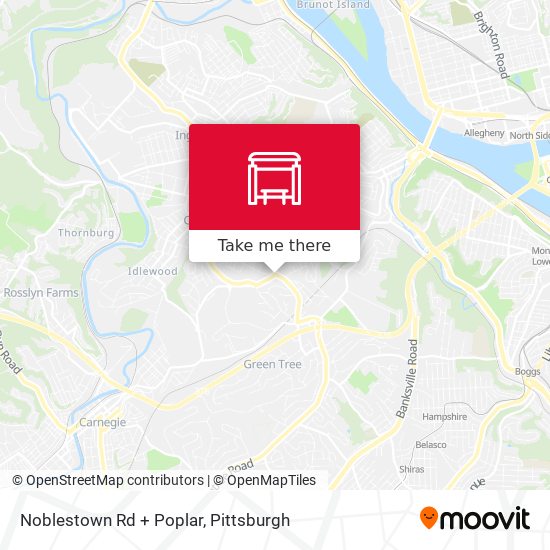 Mapa de Noblestown Rd + Poplar