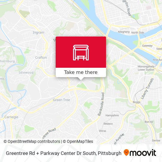 Greentree Rd + Parkway Center Dr South map