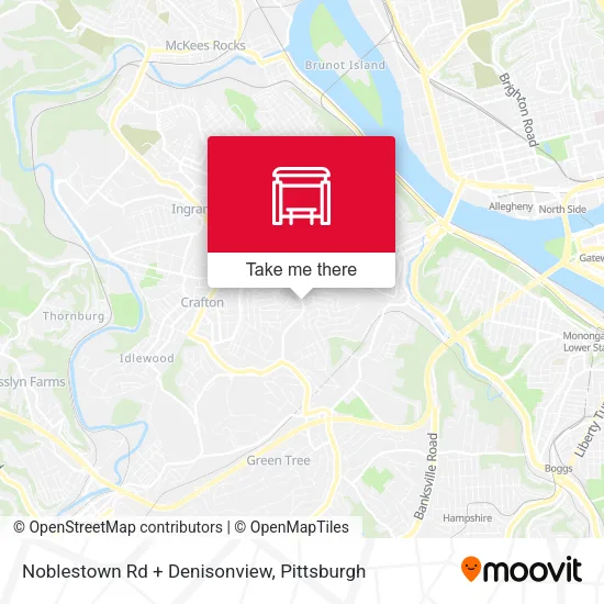 Noblestown Rd + Denisonview map